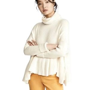 FREE PEOPLE Layer Cake Sweater Coconut Off White Women's XS